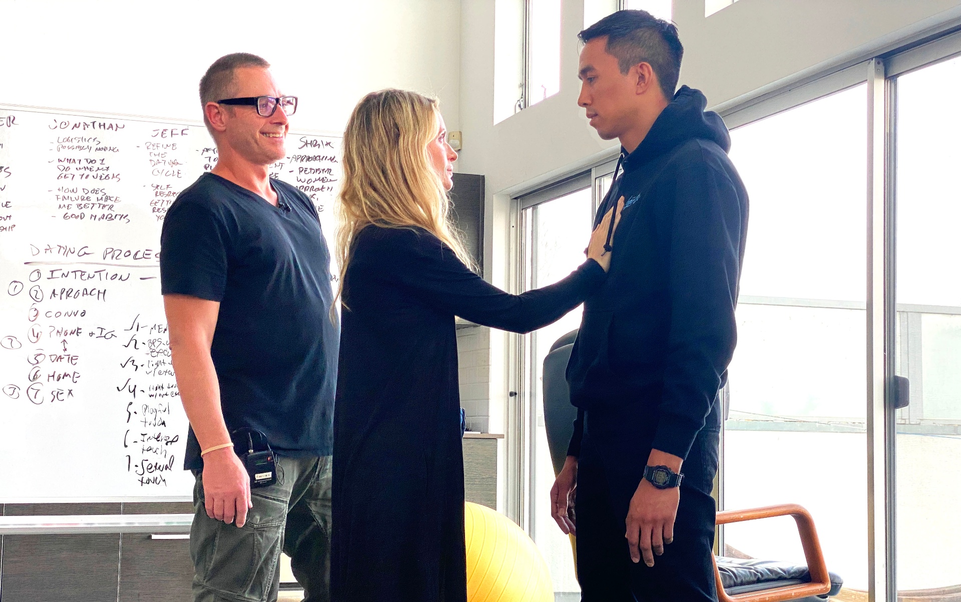 Live model work during the Masculine Reset